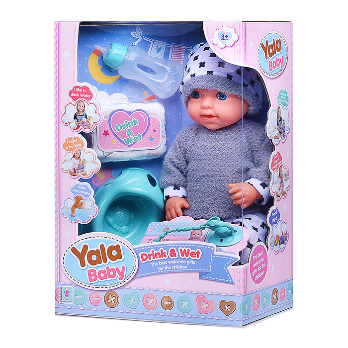 Пупс с аксессуарами YL2440E-K "Виталик" в коробке