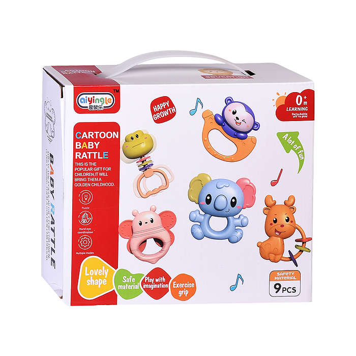 Набор погремушек 368-83 "Зоопарк" в коробке