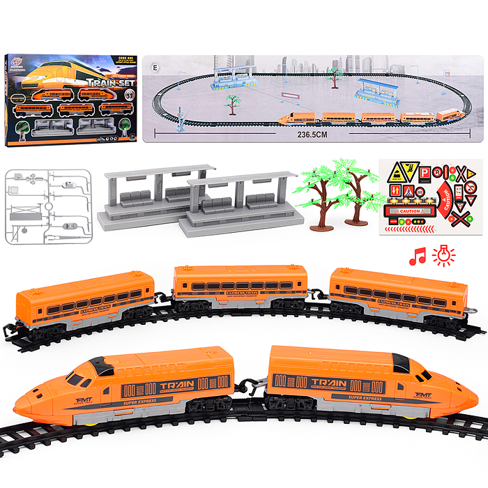 Железная дорога JHX6691A "Train set" в коробке