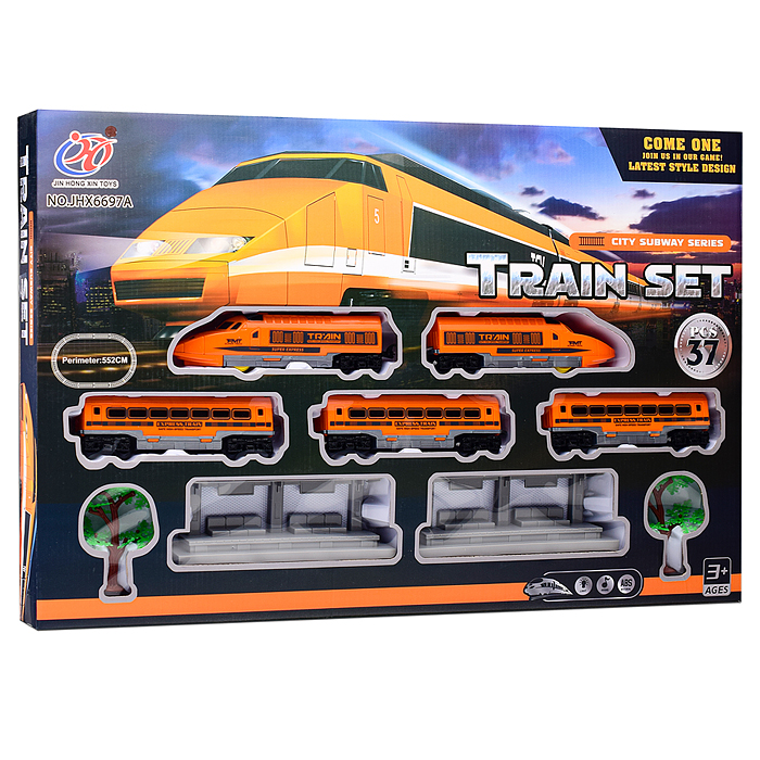 Железная дорога JHX6691A "Train set" в коробке