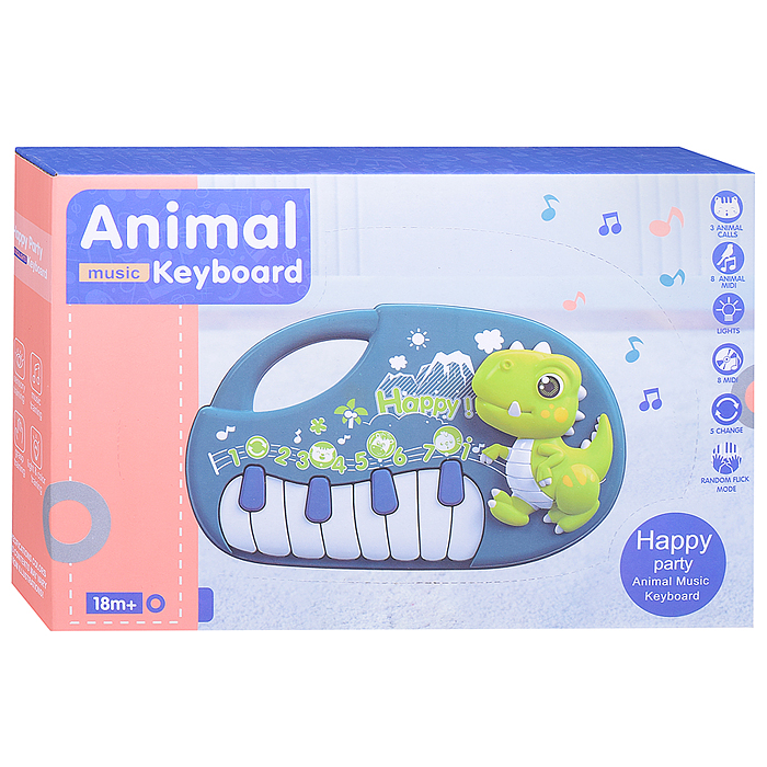 Пианино MTK036-2 "Animal" в коробке