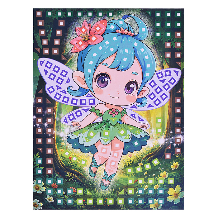 Разноцветная мозаика (3 в 1). Дракончик. Фея. Единорог