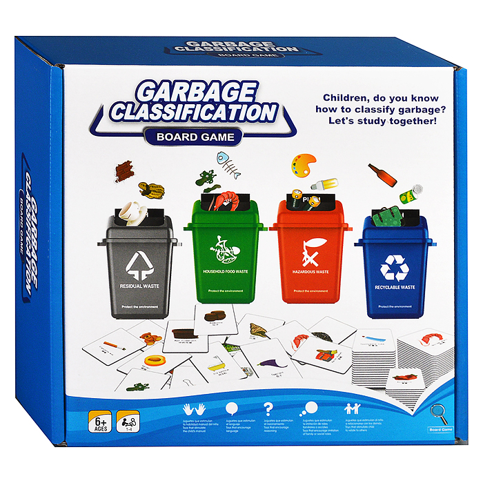 Настольная игра 5186 "Сортировка мусора" в коробке