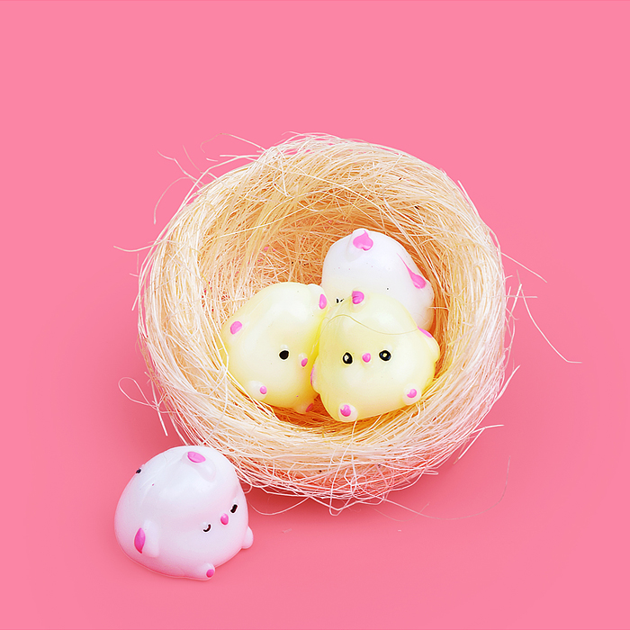 Игрушка -антистресс 00-6688 "Цыплятки в корзинке"