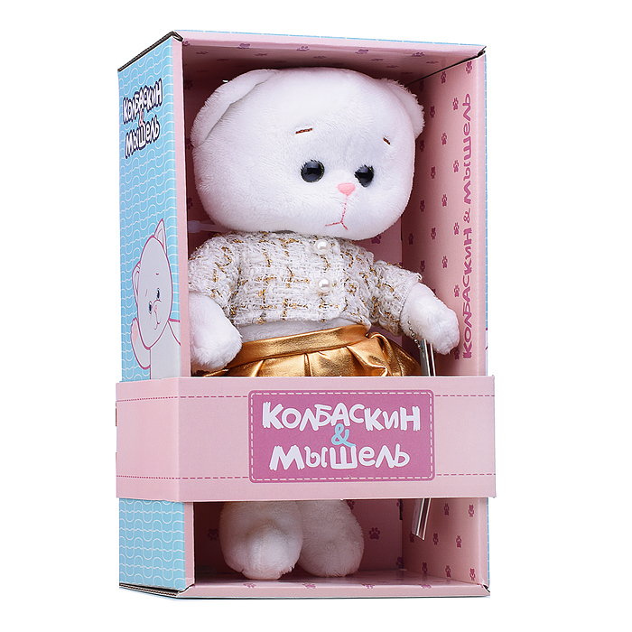 Фото к товару Мышель в Золотом Жакете и Юбочке, 20 см, в Коробке Мышель в Золотом Жакете и Юбочке, 20 см, в Коробке