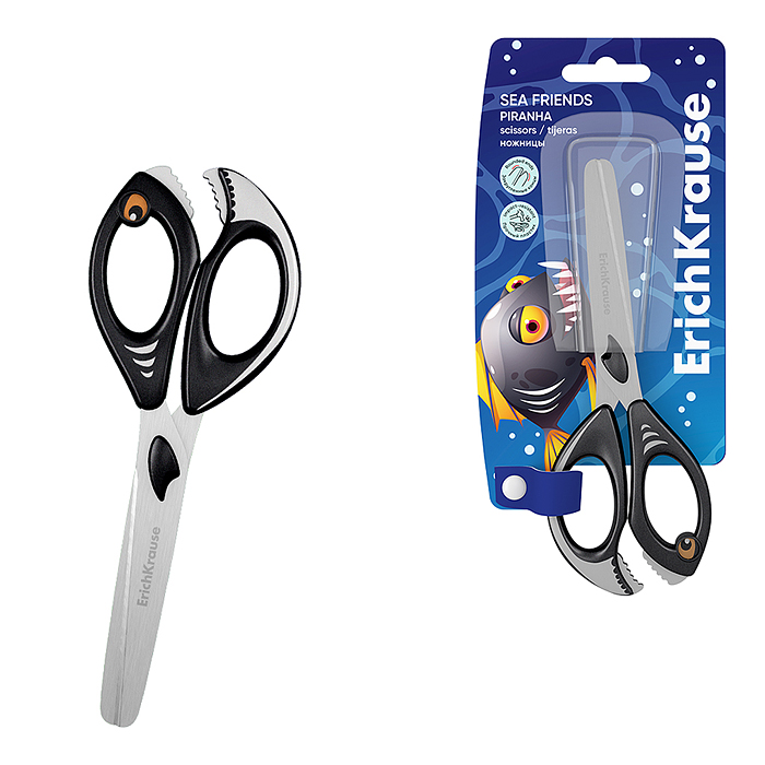 Ножницы Sea Friends Piranha, 14.5 см 