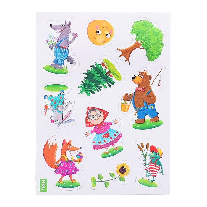 Наборы тематических магнитов "Теремок и Колобок"