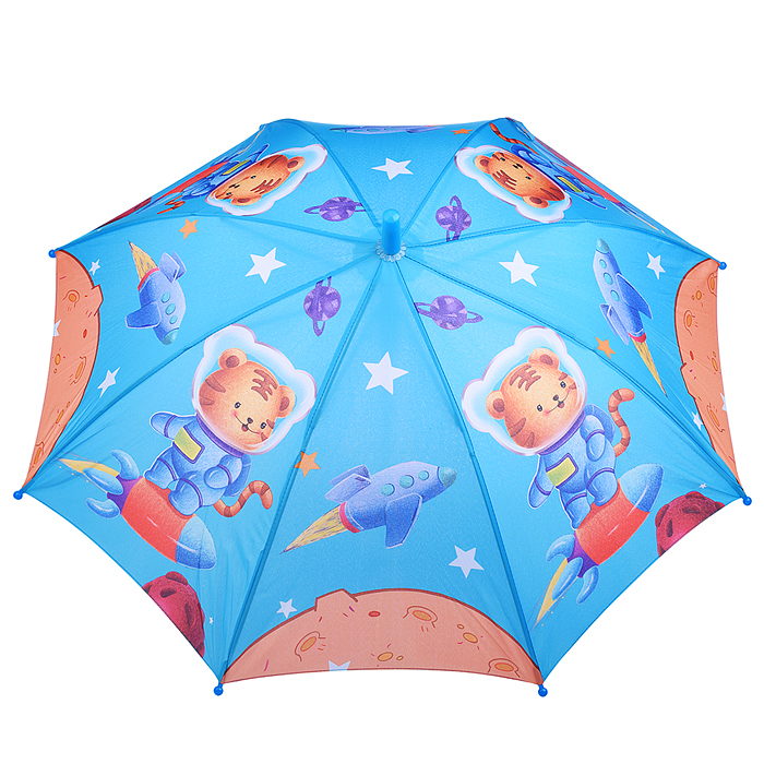 Зонт детский 00-5941 "Путешествие тигрёнка в космос" (45 см)