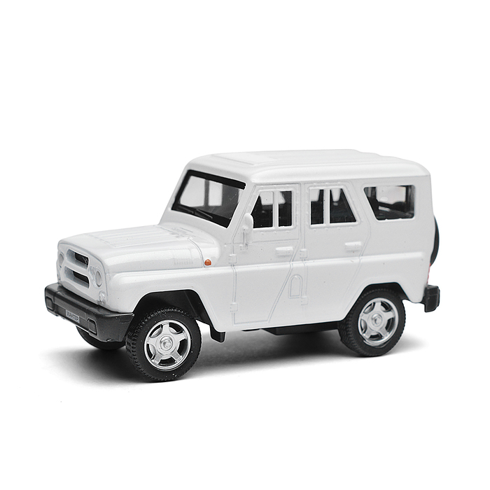 Машина металл UAZ Хантер длина 10,5 см, (белый) инерц.