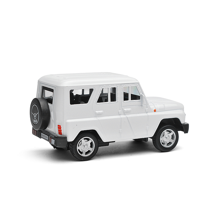 Машина металл UAZ Хантер длина 10,5 см, (белый) инерц.