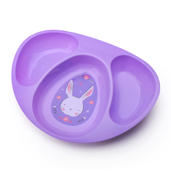 Тарелочка детская трехсекционная "Зайка"