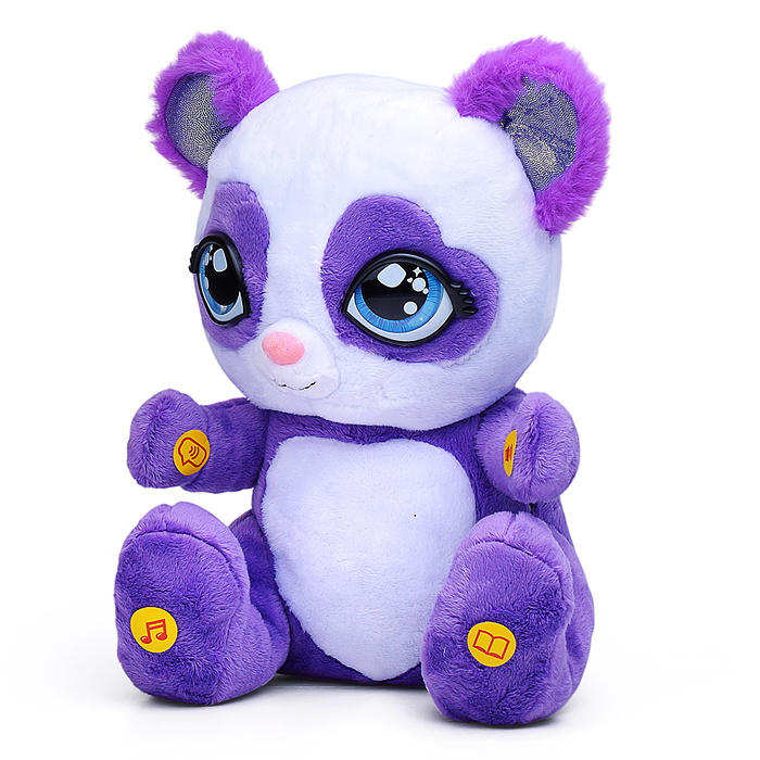 Мягкая игрушка "Панда" 25см, интерактивная игрушка "Сказочница"