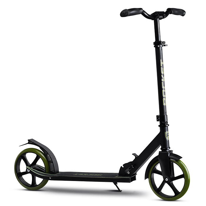 Самокат ROCKET, колеса PU 200 мм, ABEC 7, зеленый