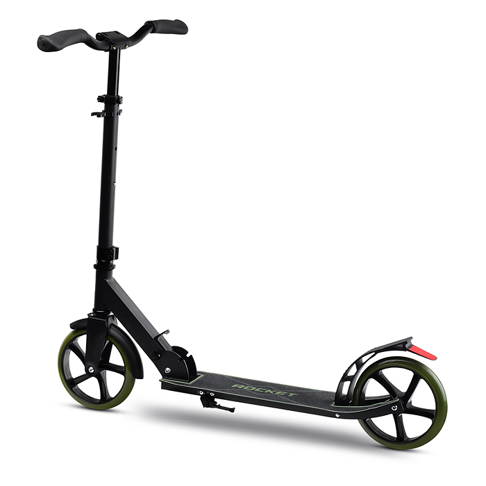 Самокат ROCKET, колеса PU 200 мм, ABEC 7, зеленый