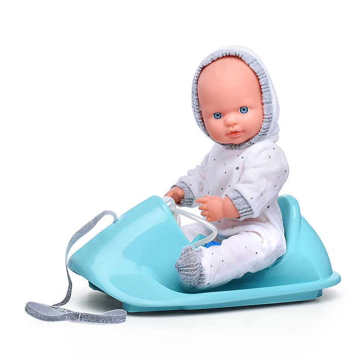 Пупс с аксессуарами YL2440F-B "Зимние забавы Тимофейки" в коробке