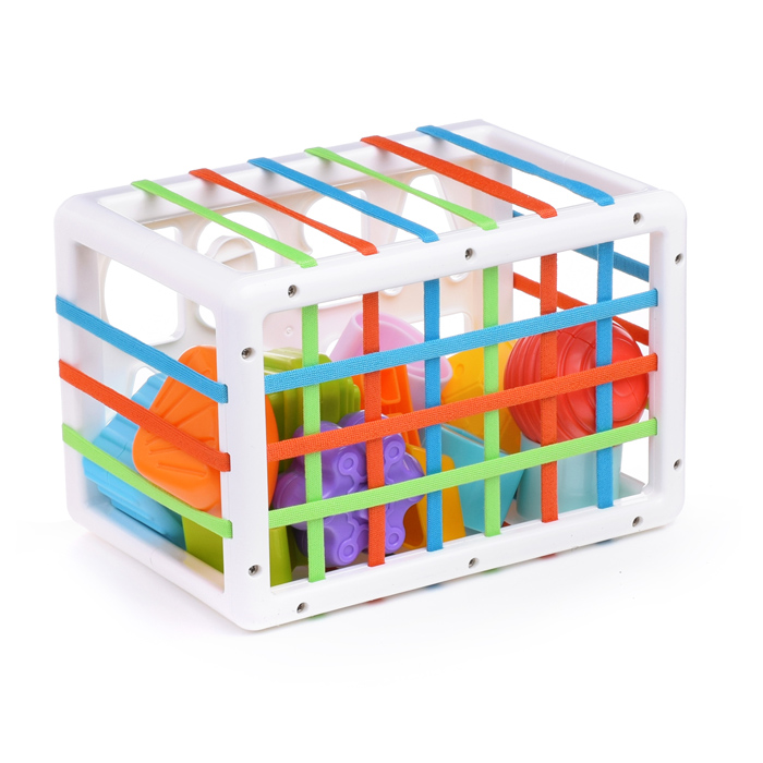 Сортер тактильный HE0209 "ABCD" в коробке