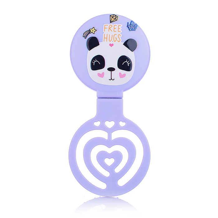 Расческа 00-5423 "Зверушка" Микс, с зеркалом, складное