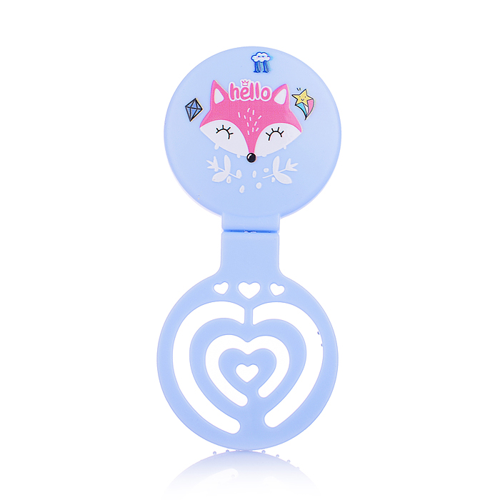 Расческа 00-5423 "Зверушка" Микс, с зеркалом, складное