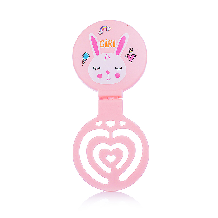 Расческа 00-5423 "Зверушка" Микс, с зеркалом, складное