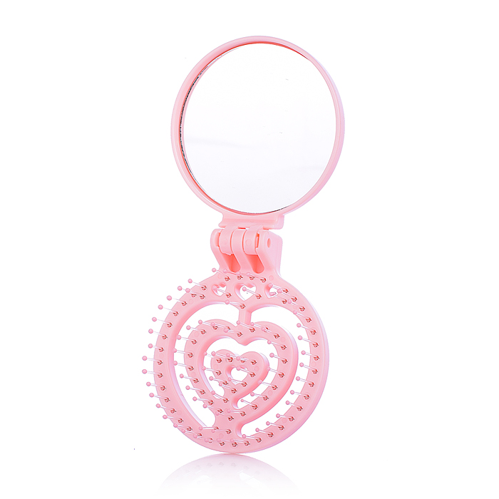 Расческа 00-5423 "Зверушка" Микс, с зеркалом, складное