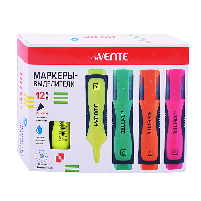 Фото к товару Маркер-выделитель желтый, плоский корпус с каучуковыми вставками, с клипом, скошенный наконечник Маркер-выделитель желтый, плоский корпус с каучуковыми вставками, с клипом, скошенный наконечник