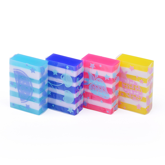 Ластик "HappyGraphix. Мармеладки большие" 4 цвета