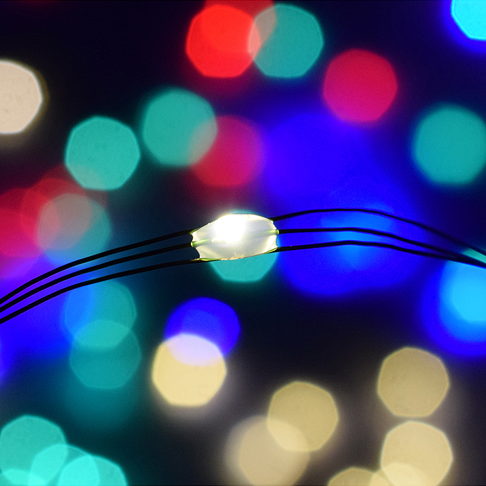 Электрогирлянда Роса 50м, 500 ламп, зеленый провод, цветая, пульт