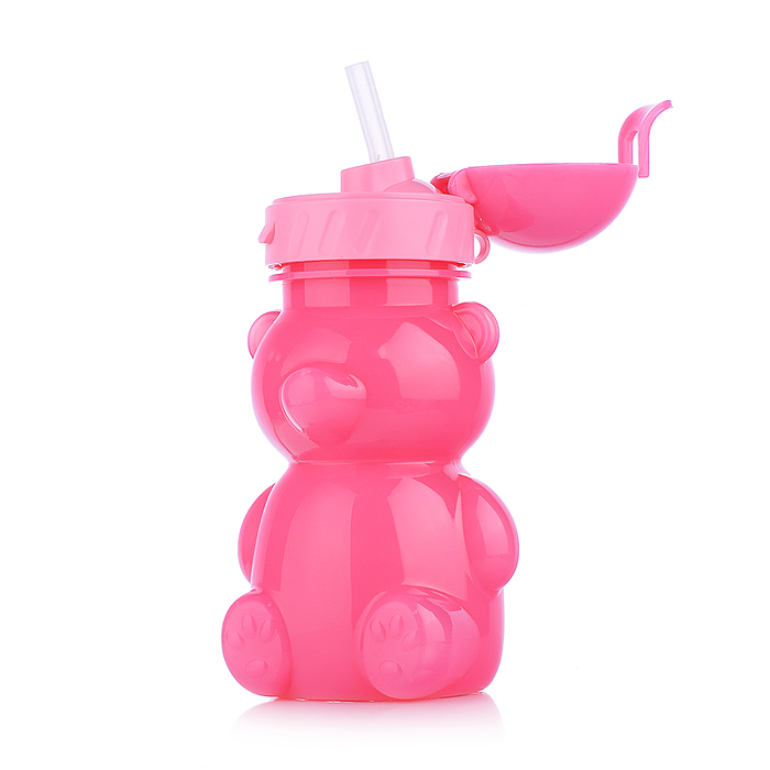 Бутылка для воды и других напитков 350 мл. "Мишка" в ассортименте