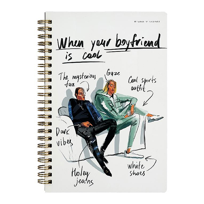 Тетрадь 60 л. клетка "When your boyfriend is..." Тетрадь 60 л. клетка "When your boyfriend is..."