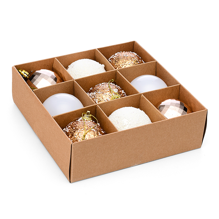 Набор новогодних шаров S2196 "Золотые искры"