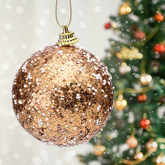 Набор новогодних шаров S2196 "Золотые искры"