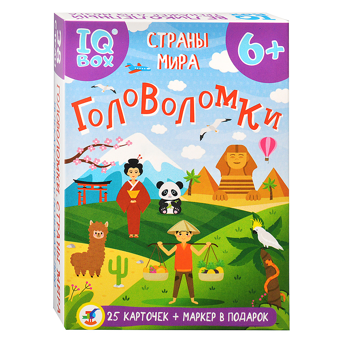 Фото к товару IQ Box. Головоломки. Страны мира IQ Box. Головоломки. Страны мира