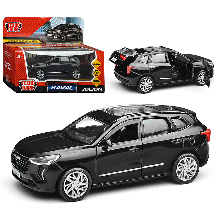 Машина металл Haval Jolion 12 см, (двери, багаж, черн,) в коробке Машина металл Haval Jolion 12 см, (двери, багаж, черн,) в коробке
