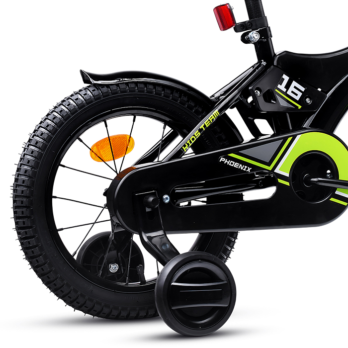 Велосипед 16" Rocket Phoenix, цвет черно/зеленый