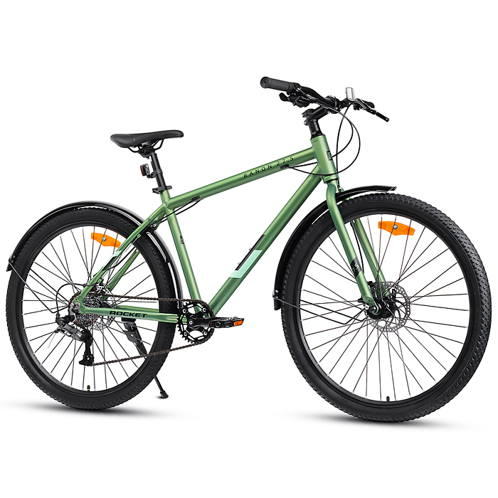 Велосипед 27,5" Rocket Ranon 27,5, цвет зеленый, размер 18"