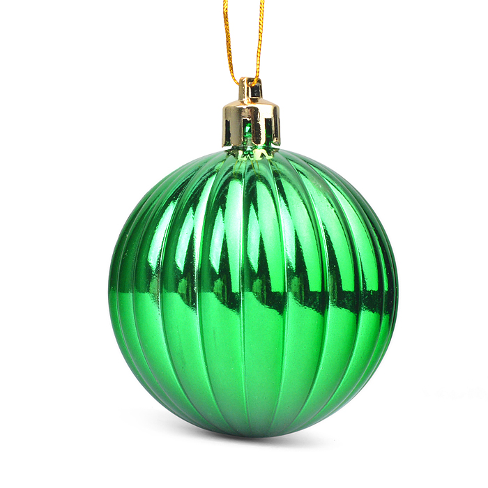 Новогоднее подвесное украшение из полистирола в ассортименте, набор из 19 штук (шар: 7 см - 3 шт, 6 