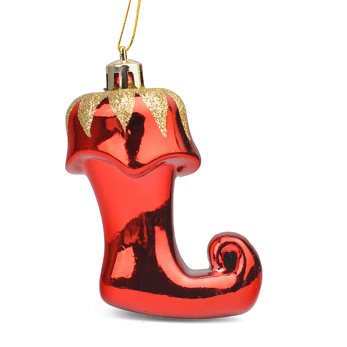 Новогоднее подвесное украшение из полистирола в ассортименте, набор из 19 штук (шар: 7 см - 3 шт, 6 