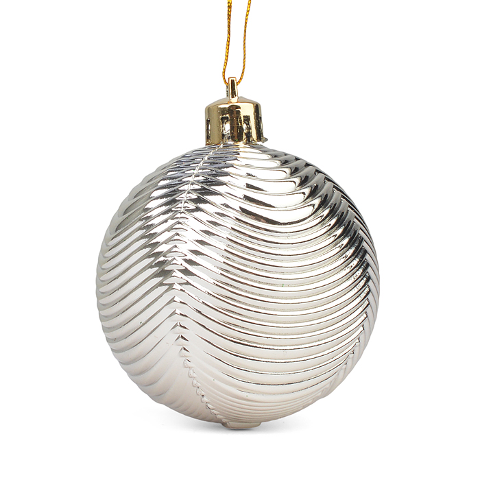 Новогоднее подвесное украшение из полистирола в ассортименте, набор из 19 штук (шар: 7 см - 3 шт, 6 