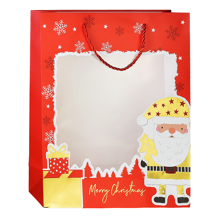 Фото к товару Пакет подарочный 00-4820 "Новогодние чудеса" 26*32*10см. Пакет подарочный 00-4820 "Новогодние чудеса" 26*32*10см.