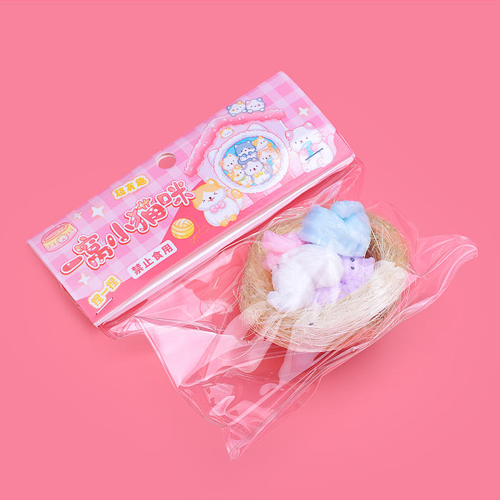 Игрушка -антистресс 00-6686 "Кошечки в корзинке"