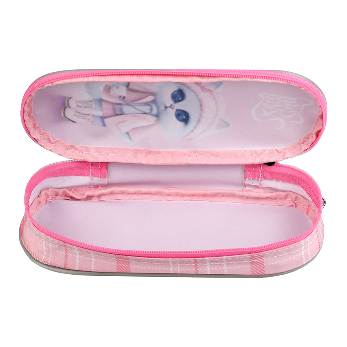 Фото к товару Пенал школьный "Кошечка в пальто" (без наполнения, 20.5х7.5х4 см, микрофибра на Пенал школьный "Кошечка в пальто" (без наполнения, 20.5х7.5х4 см, микрофибра на