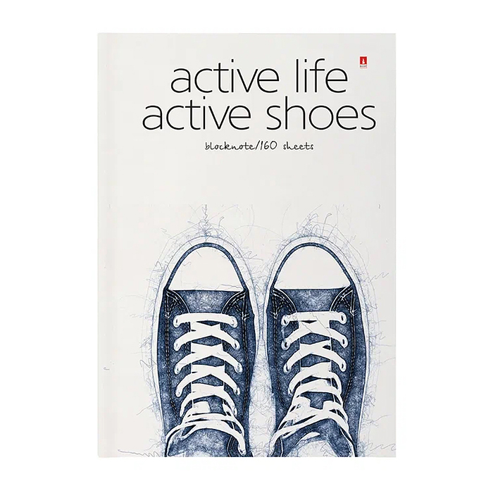 Блокнот-престиж А5. 160 л. "Active shoes" Блокнот-престиж А5. 160 л. "Active shoes"