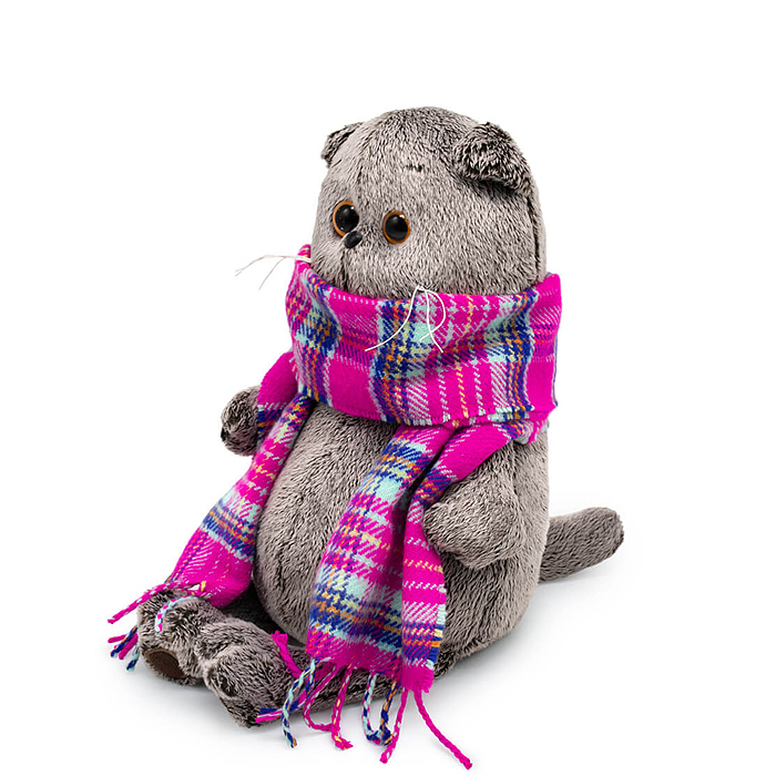 Фото к товару Кот Басик в ярко-розовом шарфе Кот Басик в ярко-розовом шарфе