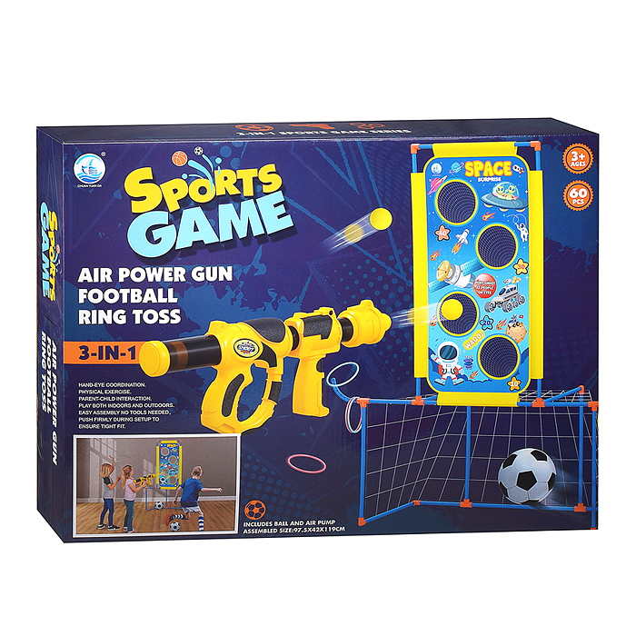 Игра попади в цель 679-907B "Sports Game" 3 в 1, в коробке