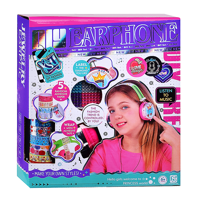 Набор создание украшений KSY895 "Клёвые наушники" в коробке