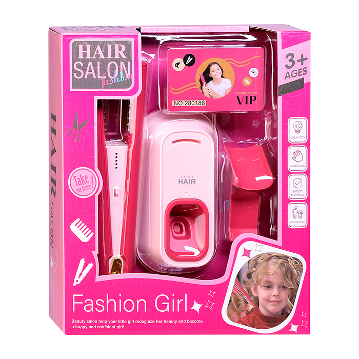 Набор стилиста MDX6605-3 "Красотка" на батарейках, в коробке