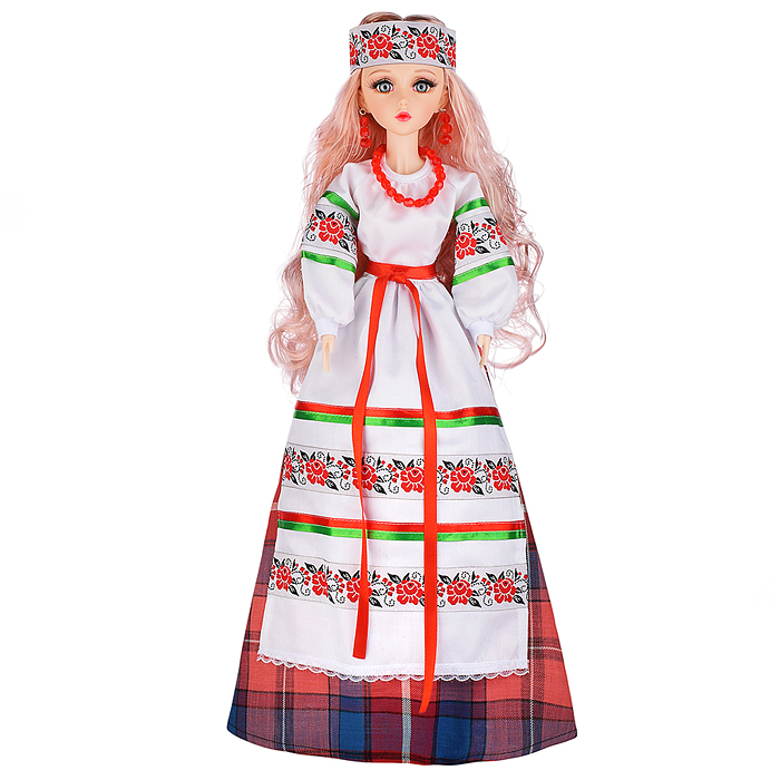 Кукла "Александра" (55 см) в белорусском костюме (в коробке)