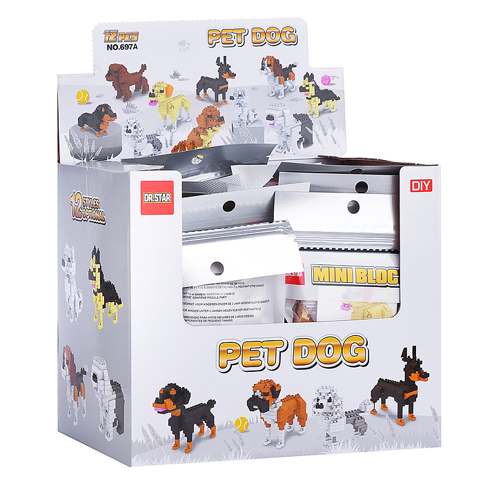 Конструктор 697A "Pet dog" в ассортименте, в коробке
