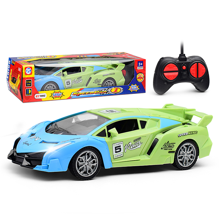 Машина 118-11 "Яркий заезд" р/у, 27 MHz, в коробке