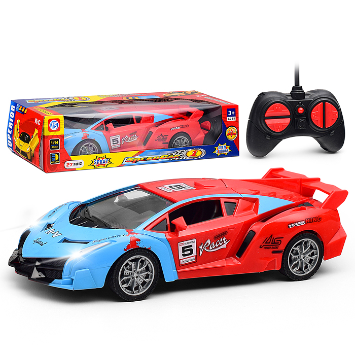 Машина 118-11 "Яркий заезд" р/у, 27 MHz, в коробке